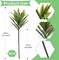 3-Piece Realistic Dracaena Artificial Plants - 25" Faux Agave Greenery Stems with Branches - UV Resistant Fake Tropical Plants for Vases, Indoor/Outdoor Home Decor & Garden Accents